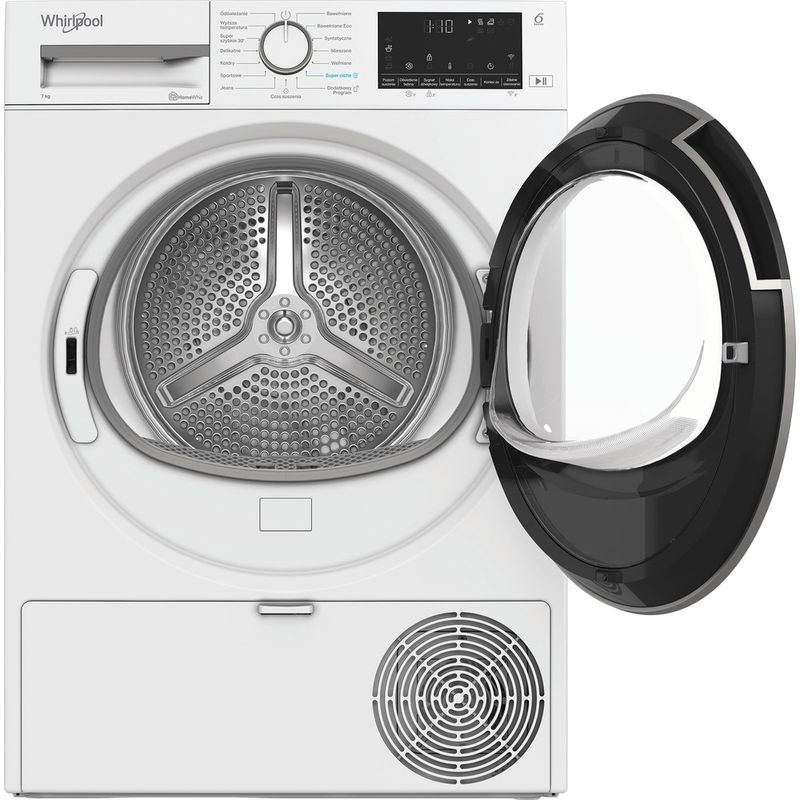 Whirlpool-Suszarka-C-WSD-74M-WWS-PL-Biel-Frontal-open
