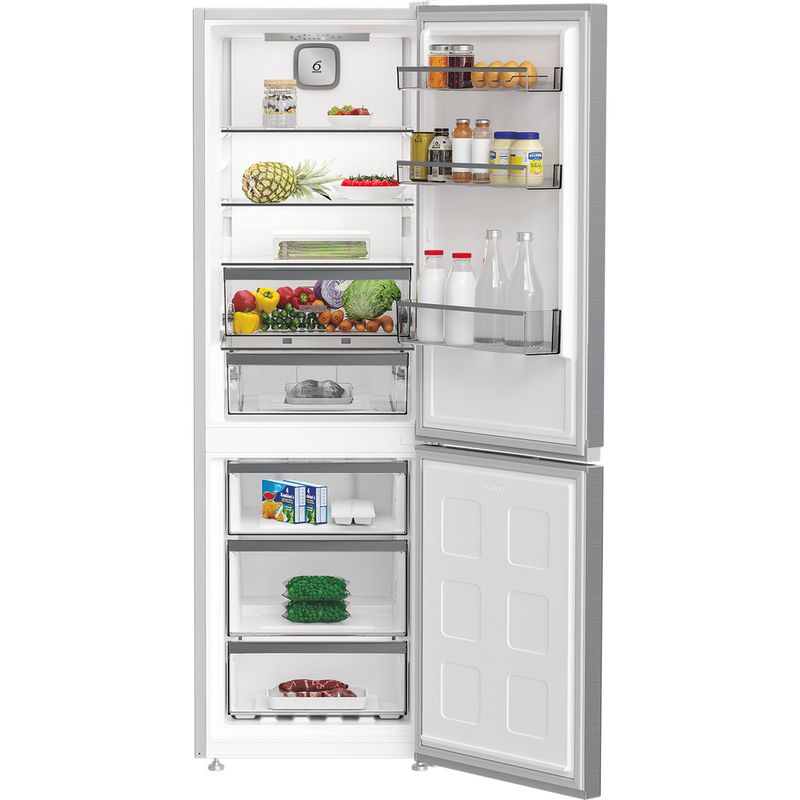 Whirlpool-Lodowka-z-zamrażarką-Wolnostojące-WHK-25364-XP4E-Srebrny-Dwudrzwiow-y-a-Lifestyle-frontal-open