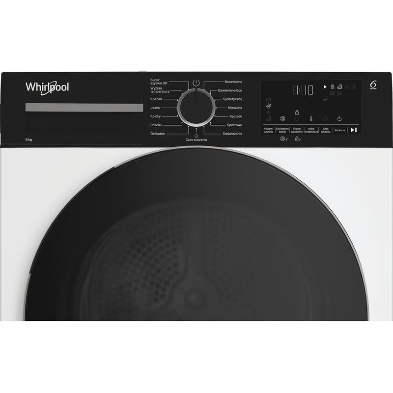 Whirlpool-Suszarka-MX-WSD-83M-WBS-PL-Biel-Control-panel