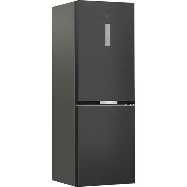 Whirlpool Lodówka z zamrażarką Wolnostojące WHK 26363 XBR5E Czarny Dwudrzwiow(y)a Perspective