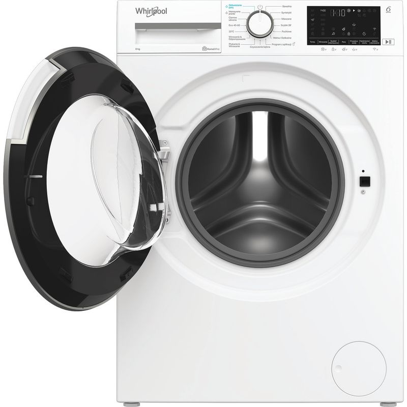 Whirlpool-Pralka-Wolnostojące-WAM-87W-PL-Biel-Ładowany-od-frontu-A-Frontal-open