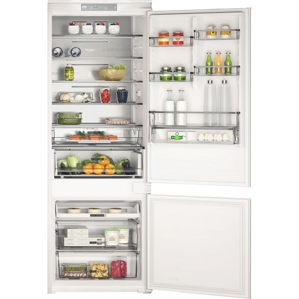 Whirlpool Lodówka z zamrażarką Do zabudowy WH SP70 T121 Biel Dwudrzwiow(y)a Frontal