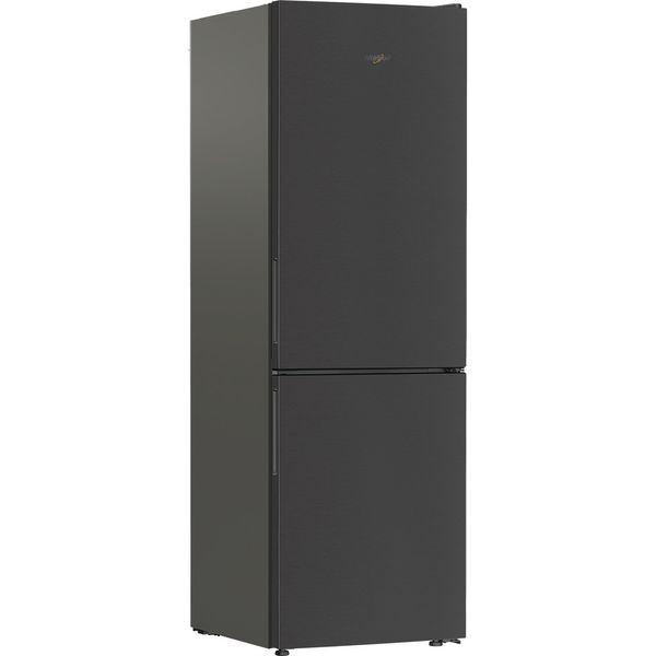 Whirlpool Lodówka z zamrażarką Wolnostojące WPC 83I XBR Srebrny Dwudrzwiow(y)a Perspective