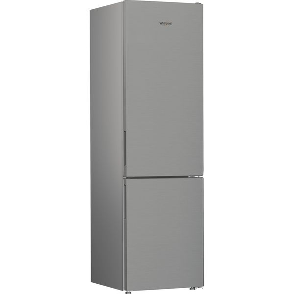 Whirlpool Lodówka z zamrażarką Wolnostojące WPC 94I XP Srebrny Dwudrzwiow(y)a Perspective