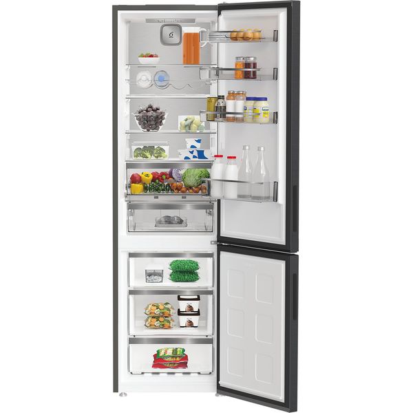 Whirlpool Lodówka z zamrażarką Wolnostojące WPC 94I XBR Ciemny szary Dwudrzwiow(y)a Lifestyle frontal open