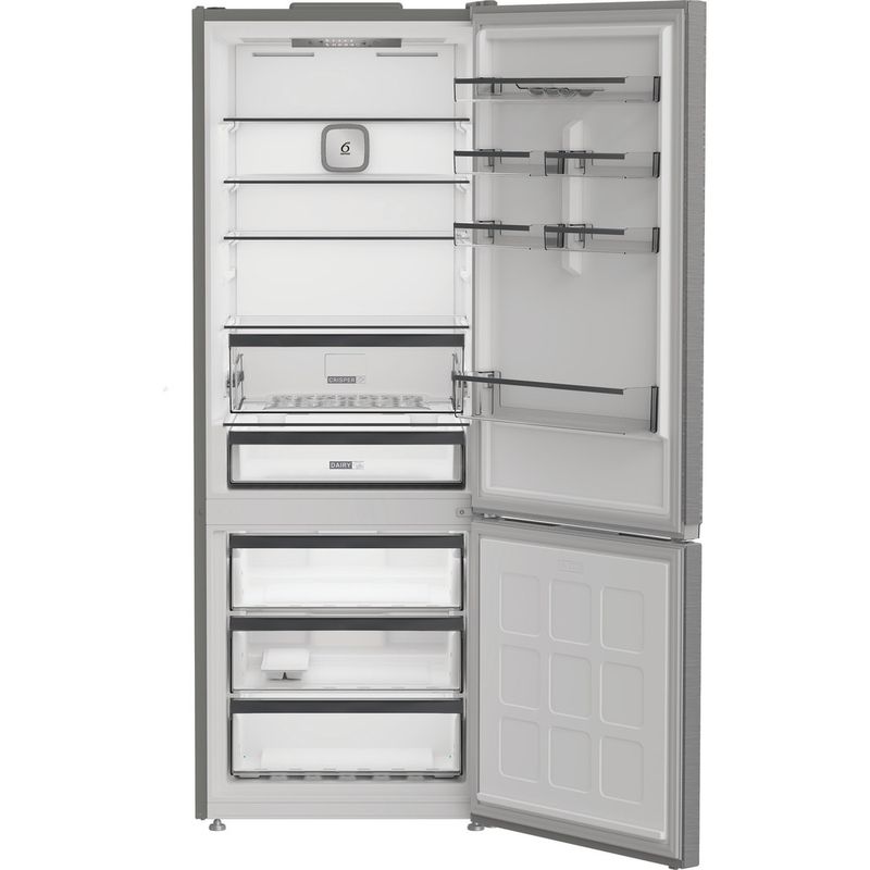 Whirlpool-Lodowka-z-zamrażarką-Wolnostojące-WHK2-5494-X8E-Pearl-Inox-Dwudrzwiow-y-a-Frontal-open