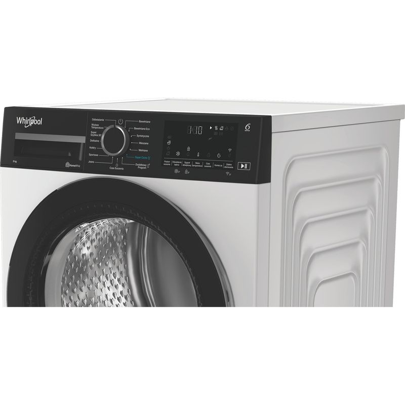 Whirlpool Suszarka WD 95 WBB PL Biel Lifestyle control panel