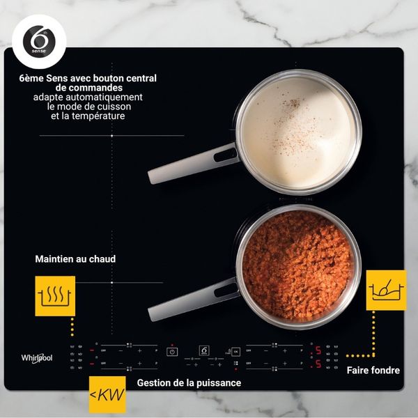 Whirlpool Płyta grzewcza WB B8360 NE Czarny Induction vitroceramic Lifestyle detail