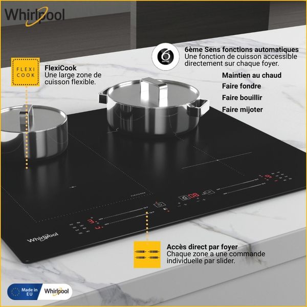 Whirlpool Płyta grzewcza WL S7960 NE Czarny Induction vitroceramic Lifestyle detail