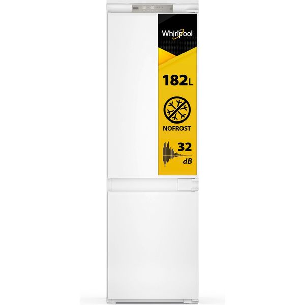 Whirlpool Lodówka z zamrażarką Do zabudowy WHC18 T514 Biel Dwudrzwiow(y)a Perspective open