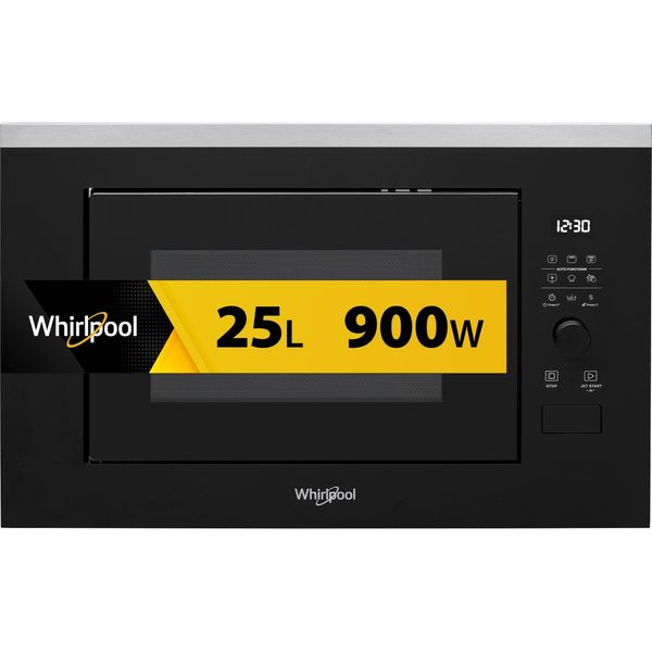 Whirlpool-Mikrofalowka-Do-zabudowy-WMF250G-Stal-nierdzewna-Elektroniczny-25-MW---Grill-900-Frontal