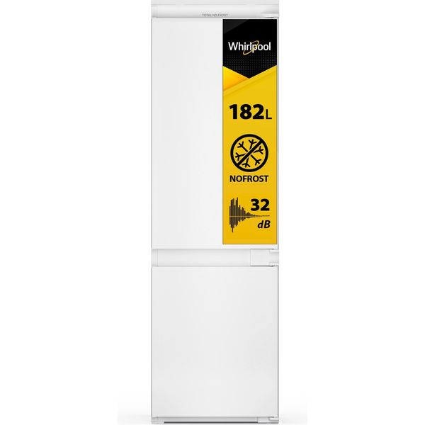 Whirlpool Lodówka z zamrażarką Do zabudowy WHC18 T132 Biel Dwudrzwiow(y)a Perspective open