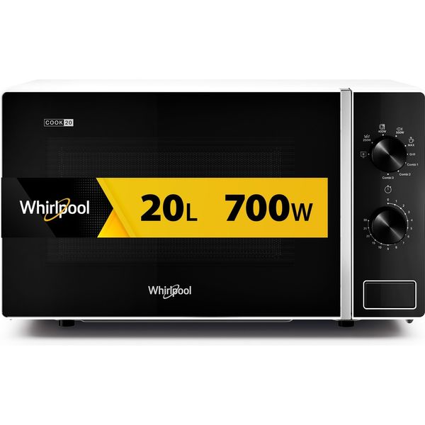 Whirlpool-Mikrofalowka-Wolnostojące-MWP-103-W-Biel-Mechaniczny-20-MW---Grill-700-Frontal