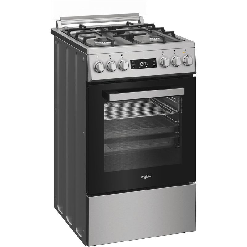 Whirlpool-Kuchenka-W5G8LMX-Inox-Gazowy-Perspective
