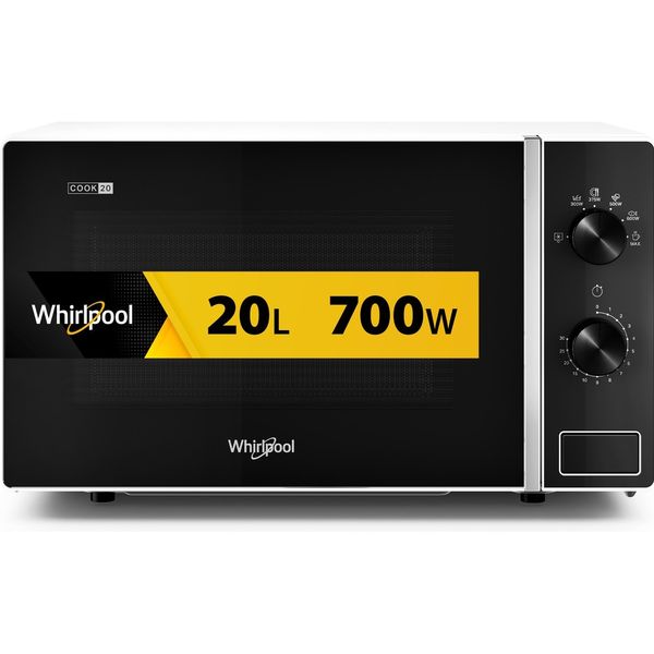 Whirlpool-Mikrofalowka-Wolnostojące-MWP-101-W-Biel-Mechaniczny-20-MW-700-Frontal