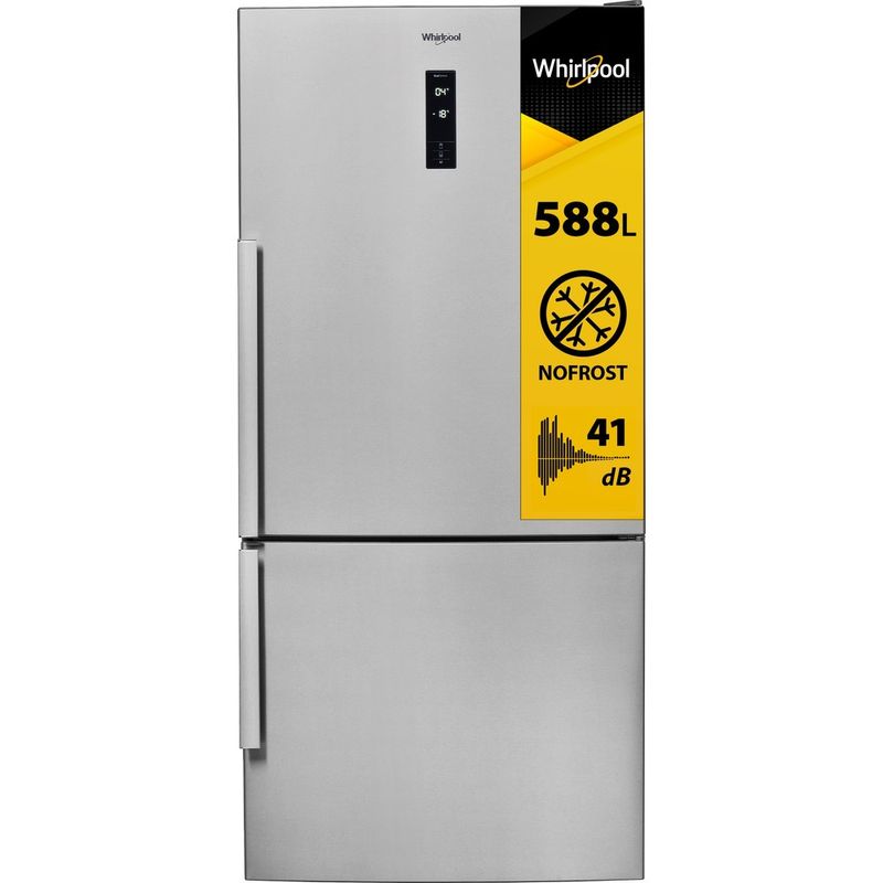 Whirlpool-Lodowka-z-zamrażarką-Wolnostojące-W84BE-72-X-2-Inox-Dwudrzwiow-y-a-Perspective-open