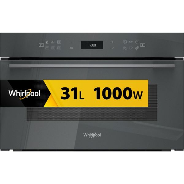 Whirlpool-Mikrofalowka-Do-zabudowy-WMD7O4TSG-Stardust-grey-glossy-Elektroniczny-31-MW---Grill-1000-Frontal