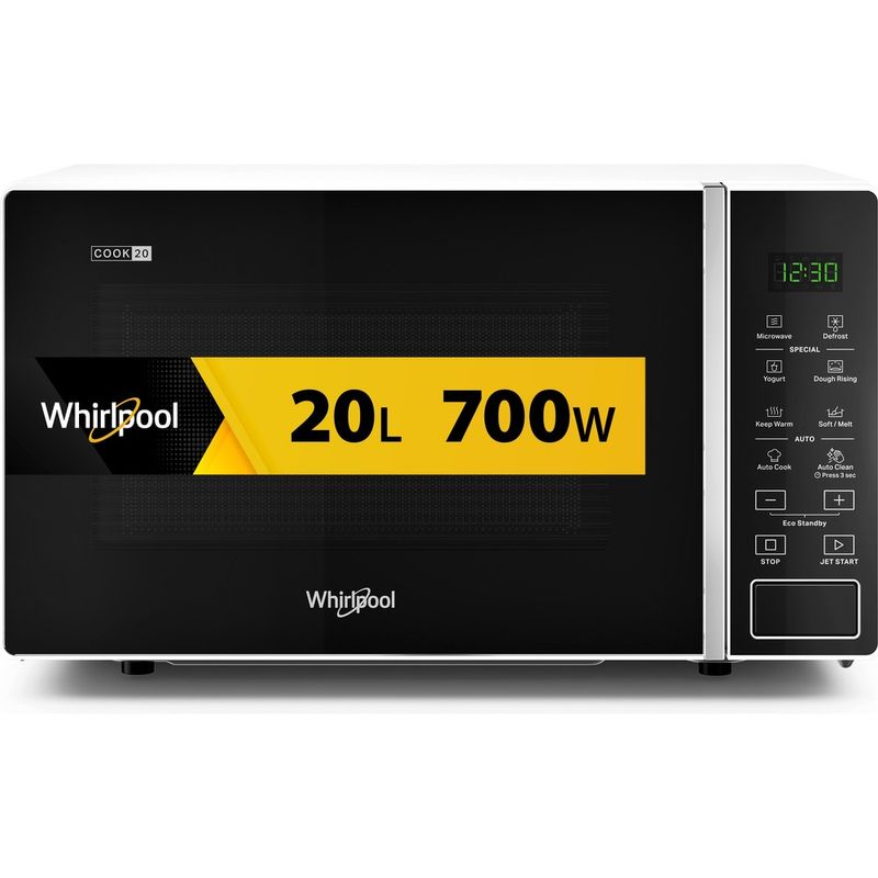 Whirlpool-Mikrofalowka-Wolnostojące-MWP-201-W-Biel-Elektroniczny-20-MW-700-Frontal