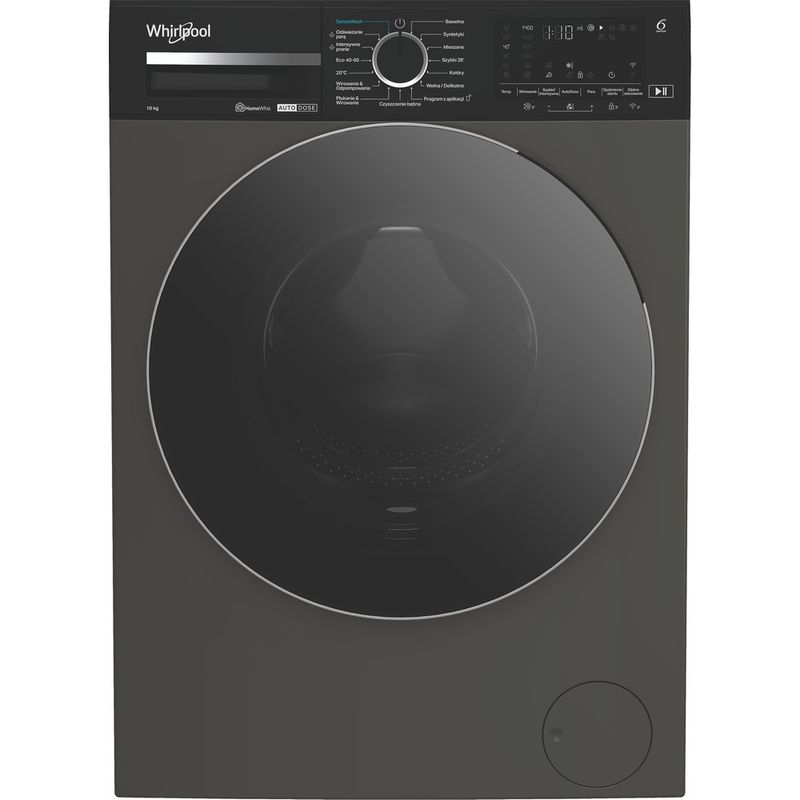 Whirlpool Pralka Wolnostojące MXWM 07G ADS PL Szary Manhattan Ładowany od frontu A Frontal