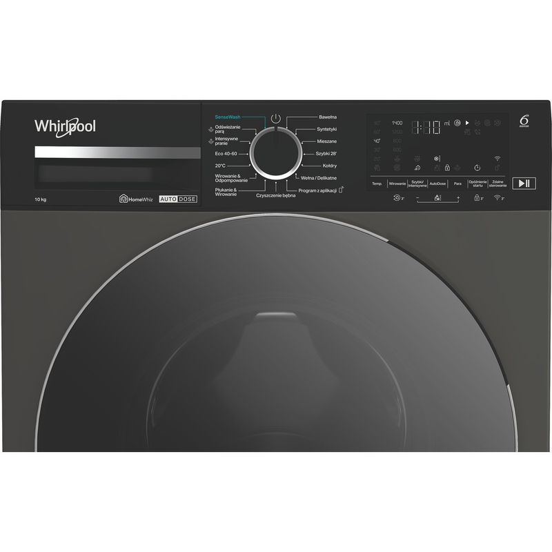 Whirlpool Pralka Wolnostojące MXWM 07G ADS PL Szary Manhattan Ładowany od frontu A Control panel