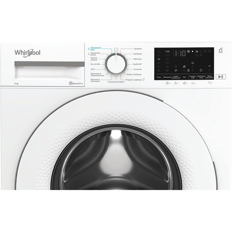 Whirlpool Pralka Wolnostojące WAM 87W PL Biel Ładowany od frontu A Control panel