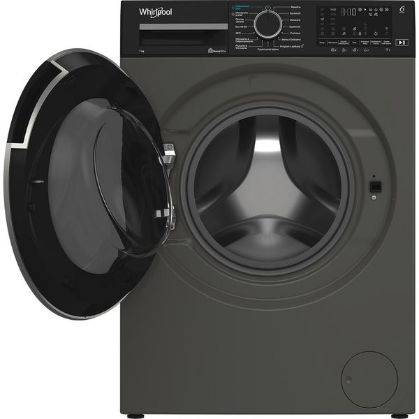 Whirlpool-Pralka-Wolnostojące-WAM-764GKBC-PL-Szary-Manhattan-Ładowany-od-frontu-A-Frontal-open
