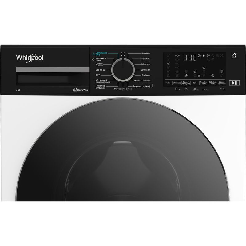 Whirlpool Pralka Wolnostojące WAM 764WKBC PL Biel Ładowany od frontu A Control panel