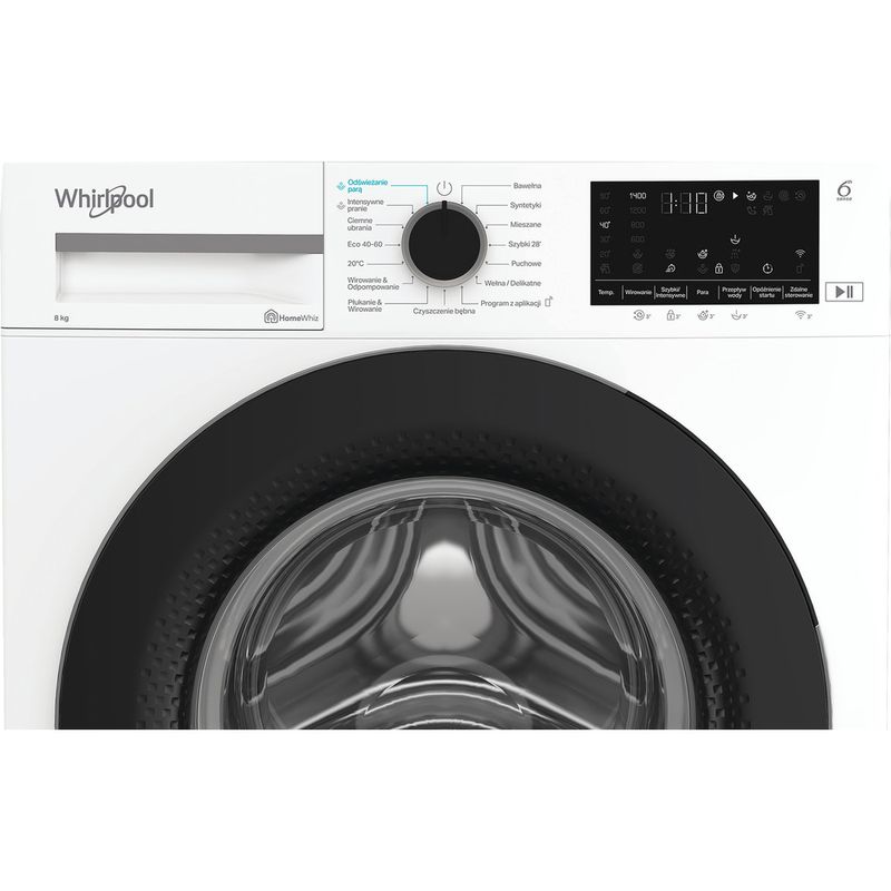 Whirlpool Pralka Wolnostojące WAM 87WB PL Biel Ładowany od frontu A Control panel