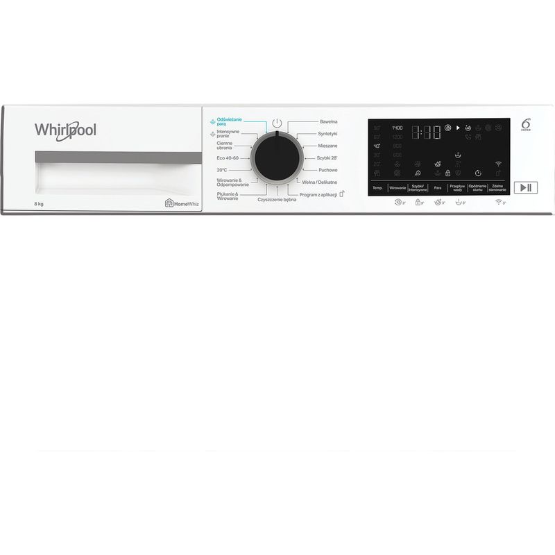 Whirlpool Pralka Wolnostojące WAM 87WB PL Biel Ładowany od frontu A Program