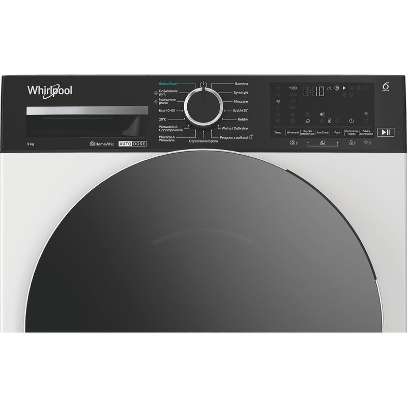 Whirlpool Pralka Wolnostojące MXWM 911W ADS PL Biel Ładowany od frontu A Control panel