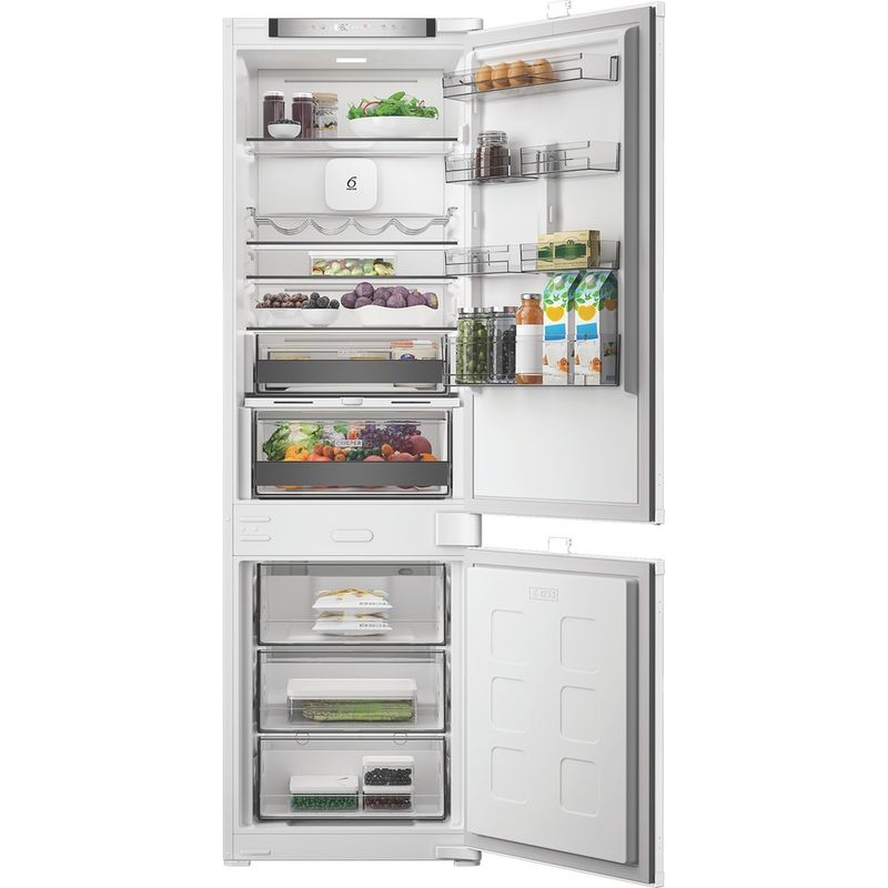 Whirlpool-Lodowka-z-zamrażarką-Do-zabudowy-WHK2-5292-B4E-Zinc-Metal-Dwudrzwiow-y-a-Lifestyle-frontal-open
