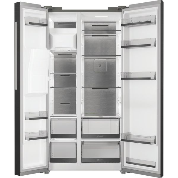Whirlpool-Side-by-Side-Wolnostojące-WHG2-6643IB-XR4E-Czarny-Frontal-open