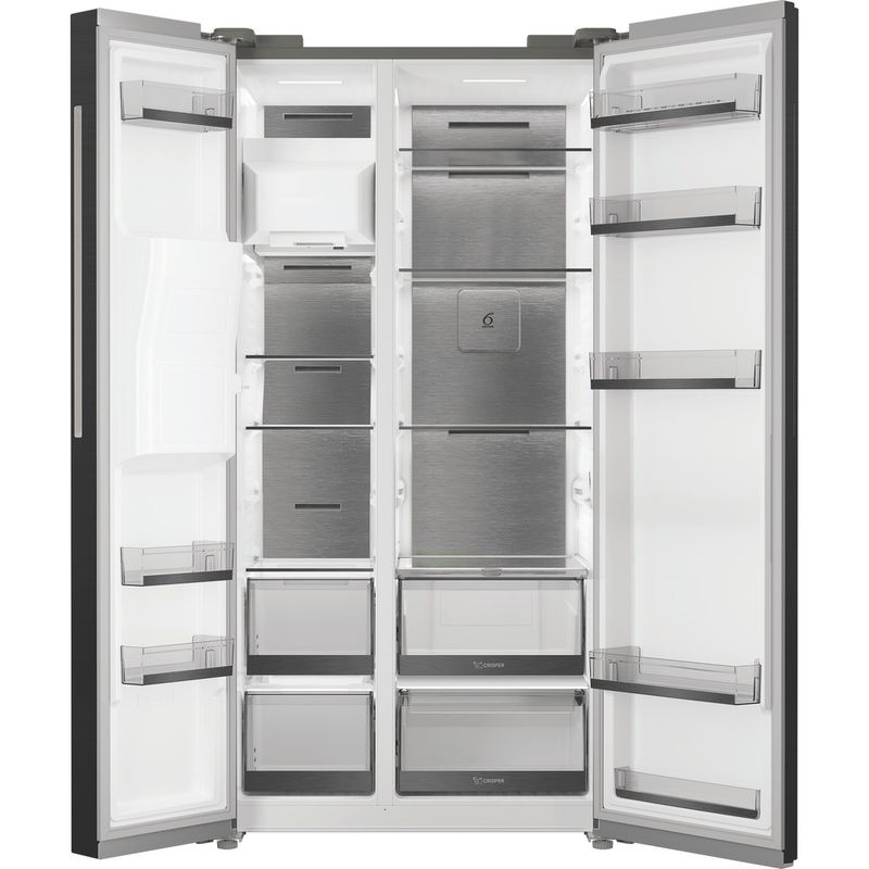 Whirlpool-Side-by-Side-Wolnostojące-WHG2-6643IB-XR4E-Czarny-Frontal-open