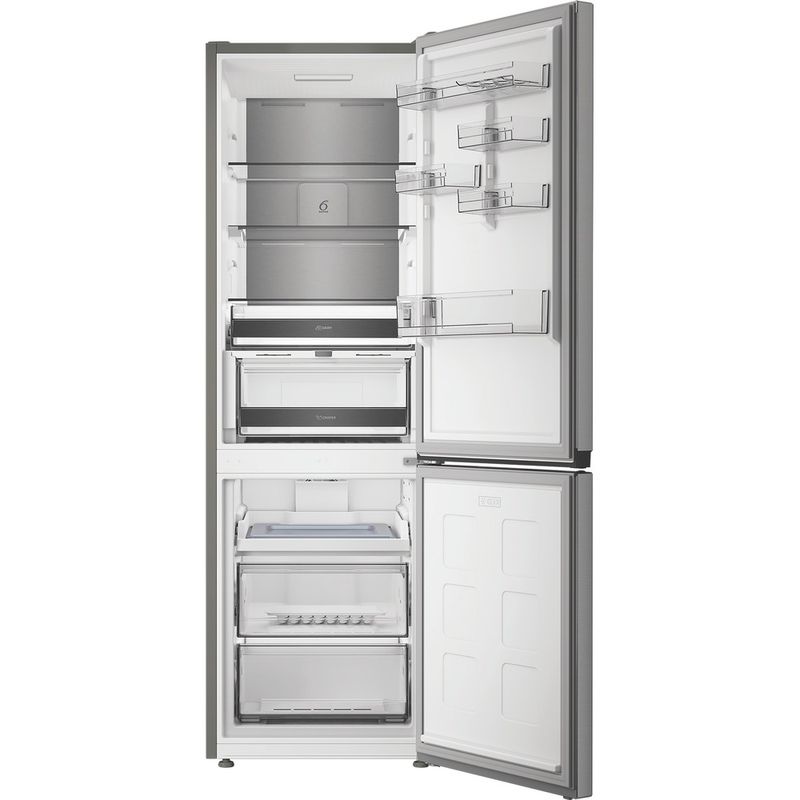 Whirlpool-Lodowka-z-zamrażarką-Wolnostojące-WHK-26372-X5EA1-ARC-764-Manhattan-Gray-Dwudrzwiow-y-a-Frontal-open