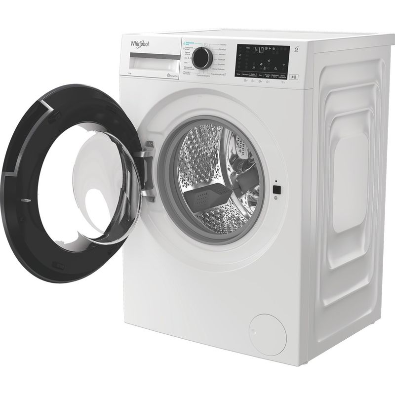 Whirlpool-Pralka-Wolnostojące-WAM-87WB-PL-Biel-Ładowany-od-frontu-A-Perspective-open