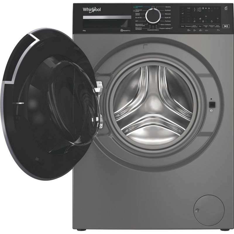 Whirlpool Pralka Wolnostojące WAM 874SKBC PL Gray Ładowany od frontu A Frontal open