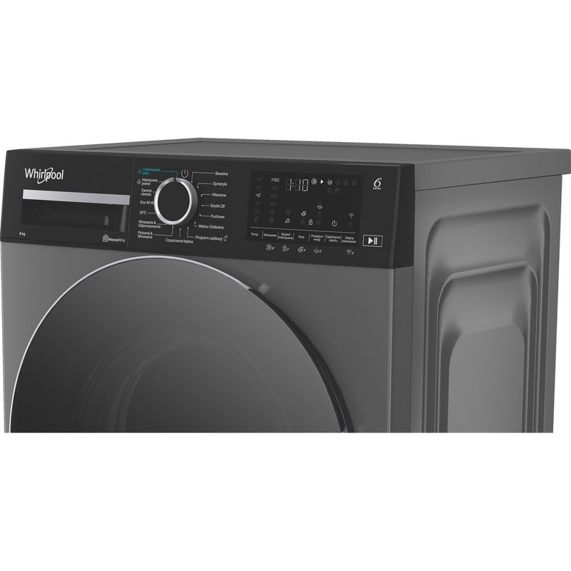 Whirlpool Pralka Wolnostojące WAM 874SKBC PL Gray Ładowany od frontu A Lifestyle control panel