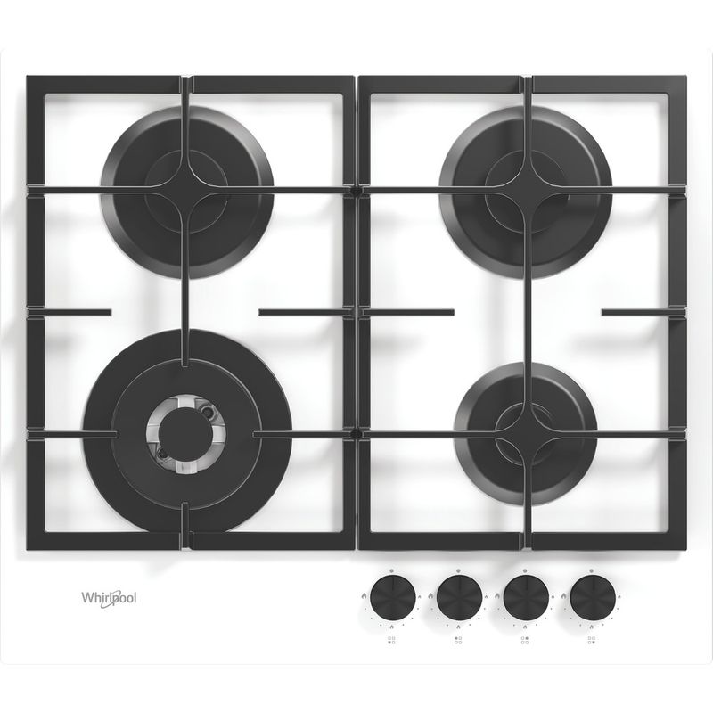 Whirlpool-Płyta-grzewcza-GOFL-629-WH-EE-Biel-Gazowy-Frontal-top-down