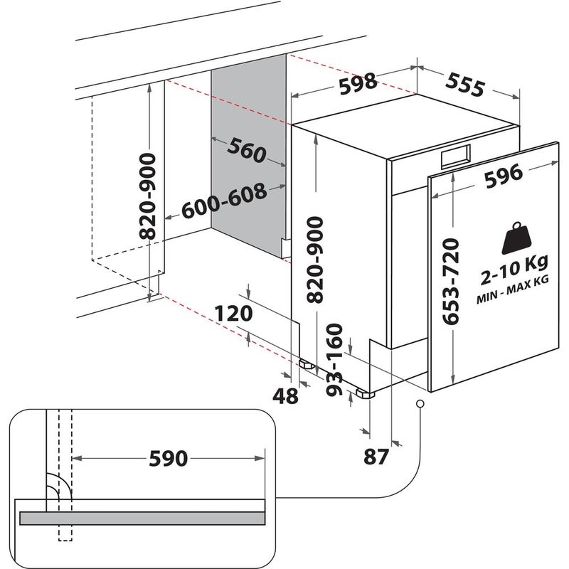 Whirlpool-Zmywarka-Do-zabudowy-WH6ITC14B1N6LW-Zintegrowane-C-Technical-drawing