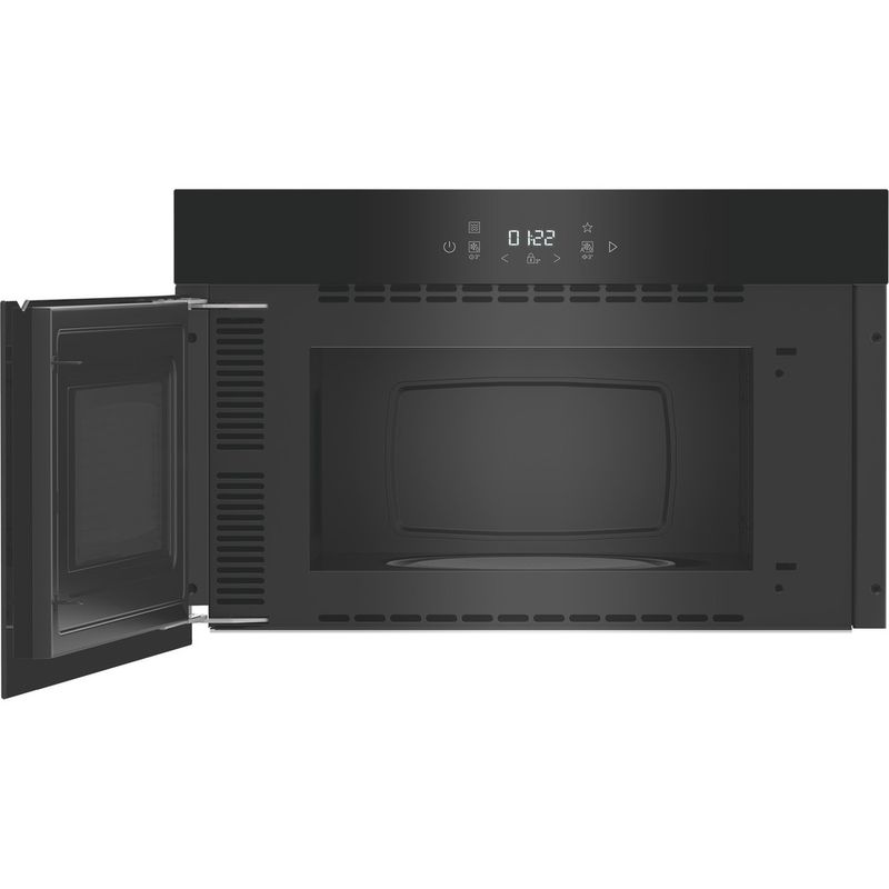 Whirlpool-Mikrofalowka-Do-zabudowy-WMN1F1TB-Czarny-Elektroniczny-22-MW-750-Frontal-open